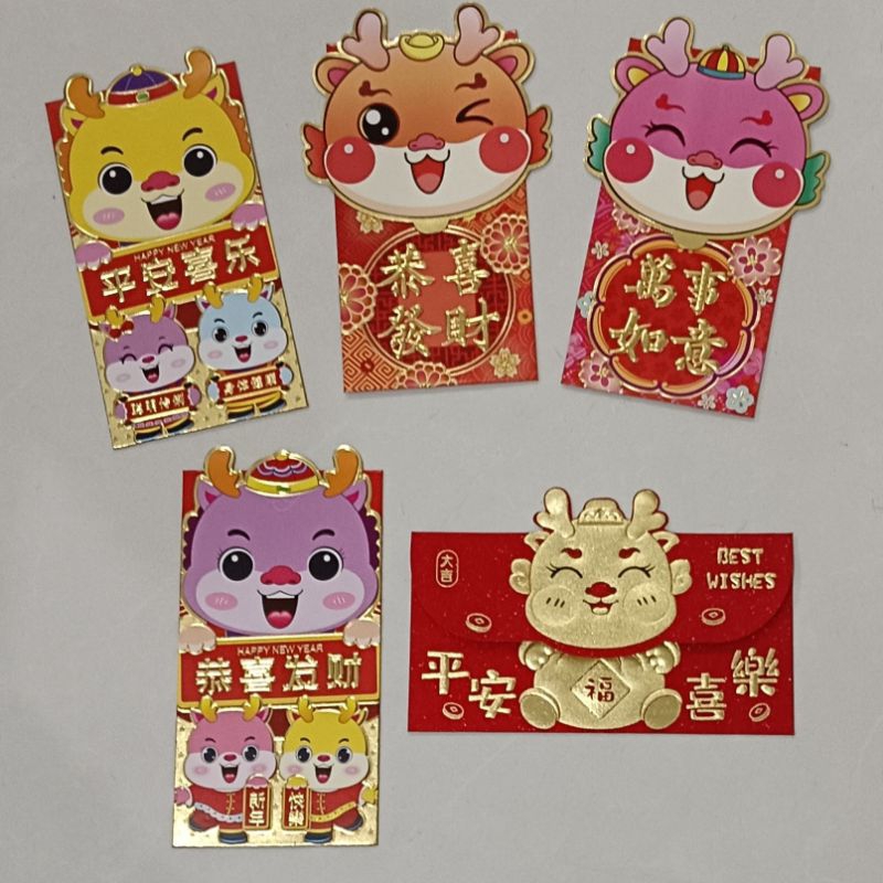 

AMPLOP ANGPAO PANJANG CHINESE NEW YEAR 2024 - 5 PCS RANDOM