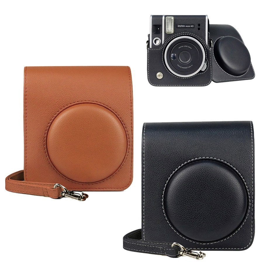 Leather Bag Kamera Fujifilm Instax Mini 40 Tas Case Instax Mini 40