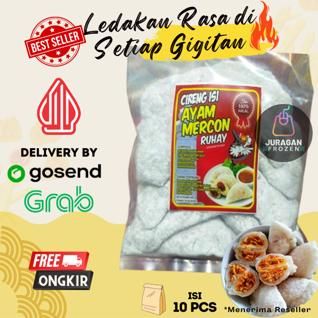 

CIRENG MERCON ISI AYAM SUWIR PEDAS CRISPY RUHAY FROZEN HOMEMADE / CIRENG JADUL AYAM SUIR PEDES JELETOT GORENG KRISPI