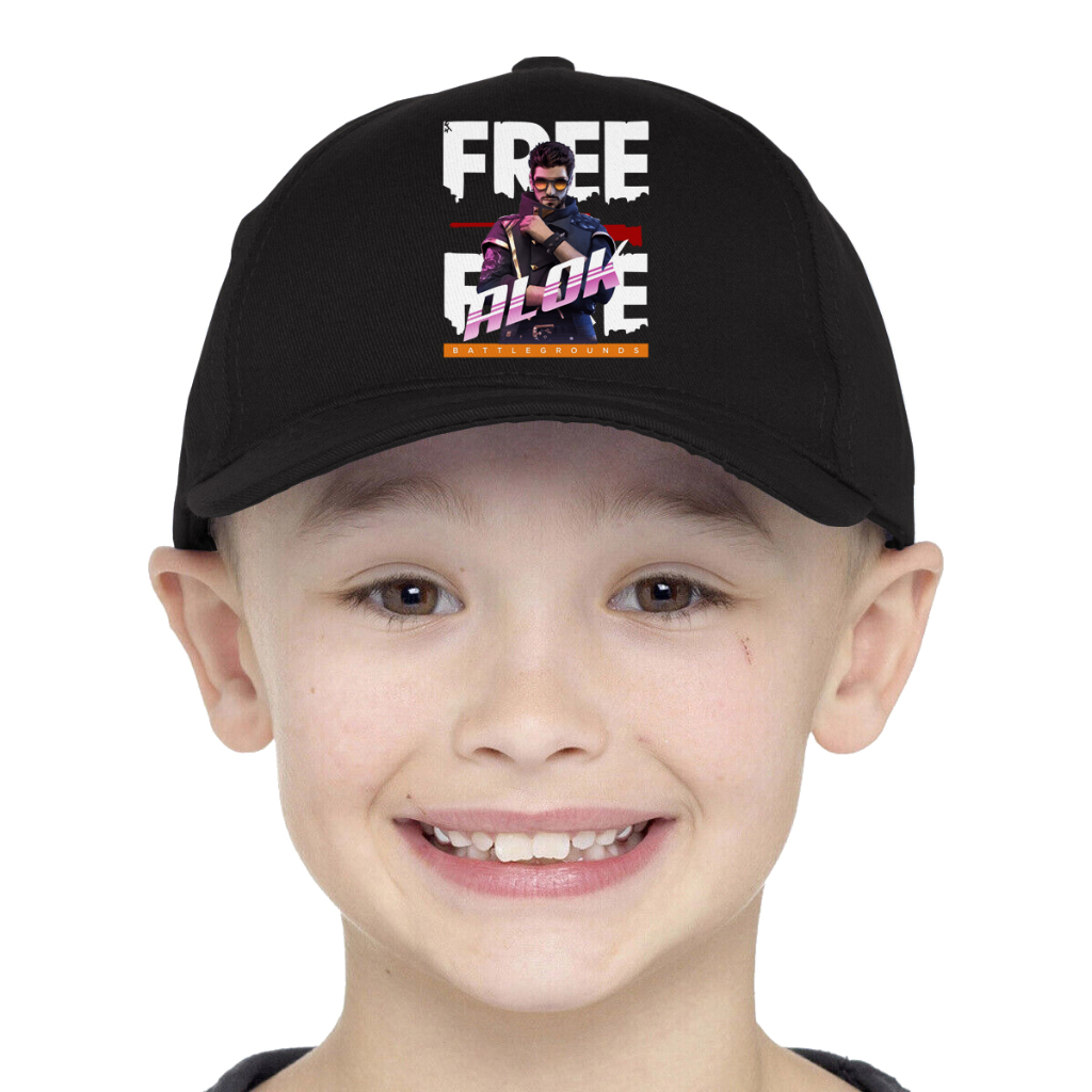 Topi Anak Game Free Fire Alok FF Laki-laki Perempuan FF-01