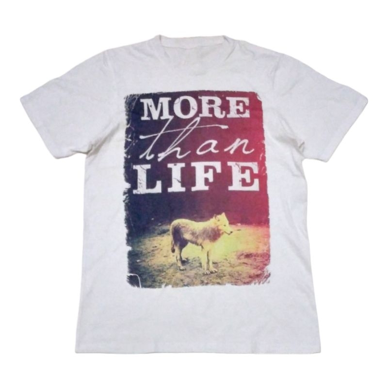 Kaos More Than Life - Wolf - Kaos Tshirt Band Hardcore - Size M