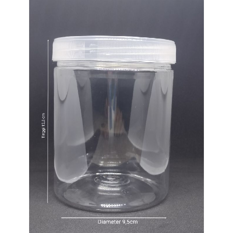 Toples Tabung 800ml/ Toples Plastik 800ml/ Jar 800ml/ Toples silinder 800ml/ Toples PET 800ml/ Tople
