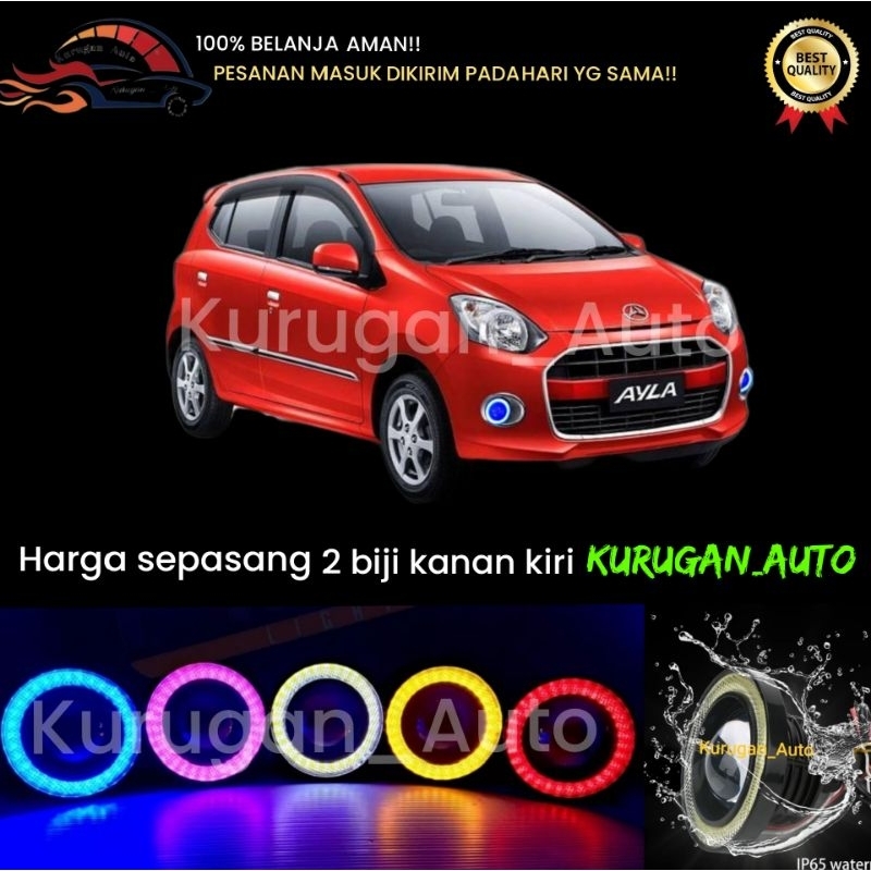 Foglamp Angel Eyes AYLA LAMA Lampu Variasi Mobil
