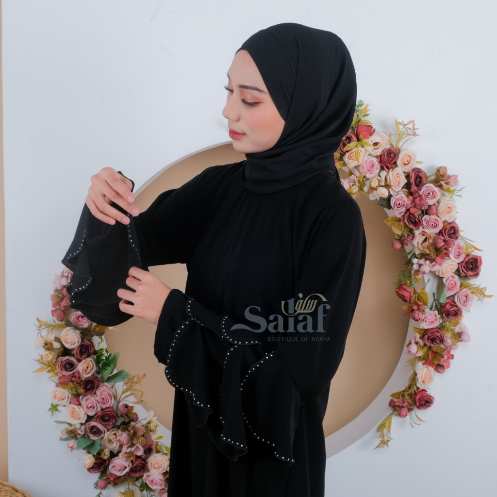 Gamis Hitam Turki | Maxi Dress Muslimah Terbaru | Abaya Arab