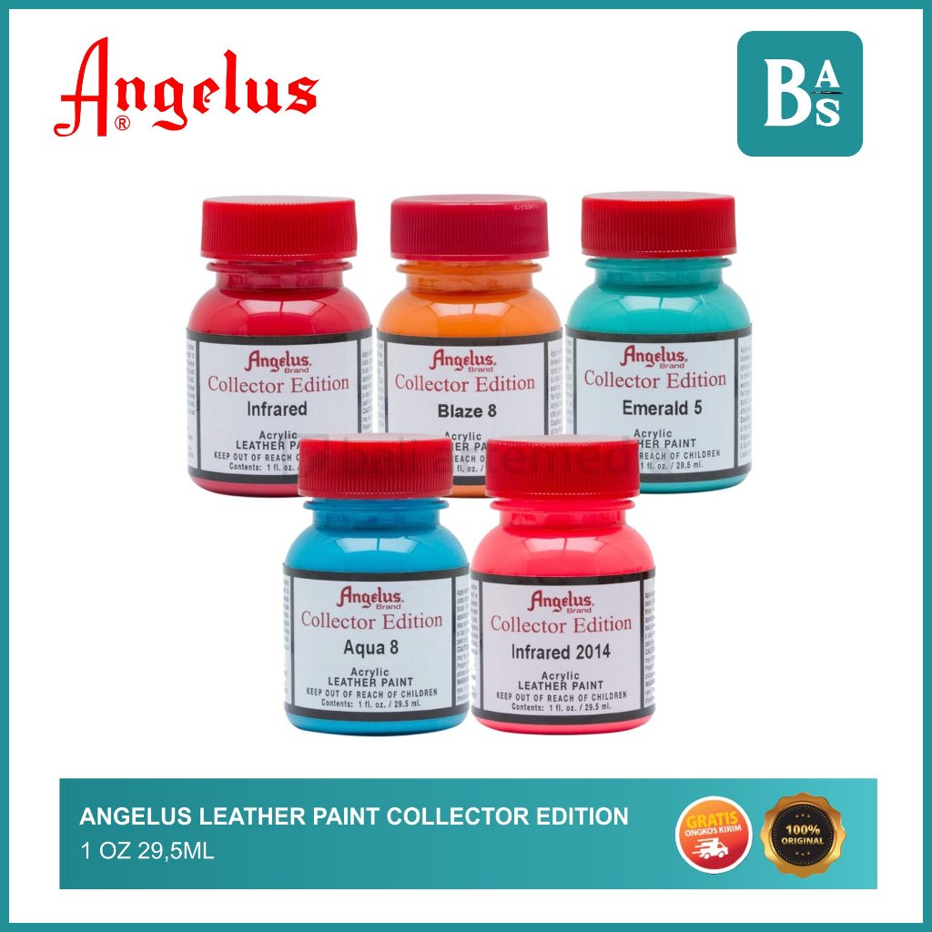 

Angelus - Acrylic Leather Paint Collector Edition - Cat Sepatu Kulit 1oz 29,5ml - Bali Artemedia