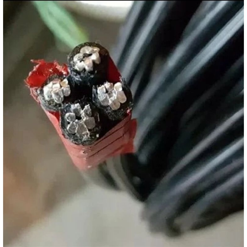 Kabel Twist 4x16 4x16mm MERINDO Meteran / Eceran Tuis Twisted JTR TIC LVTC SPLN LMK Full Tiang Listr