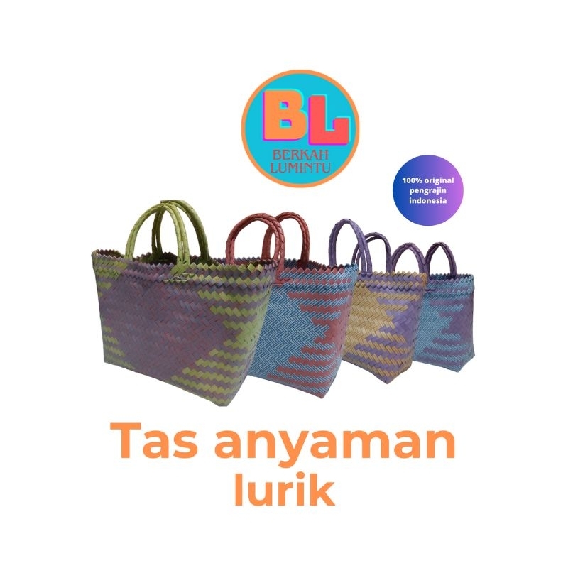 Tas Anyaman Lurik Cocok Untuk Parcel , Hampers ,Tas Pasar  STOCK READY JAKARTA