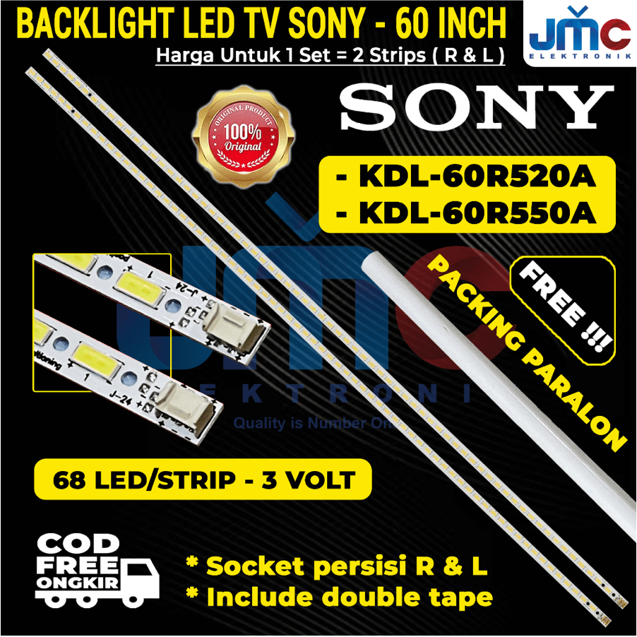 BACKLIGHT TV LED SONY 60 INCH KDL60R550A KDL60R520A 60R550A 60R520A