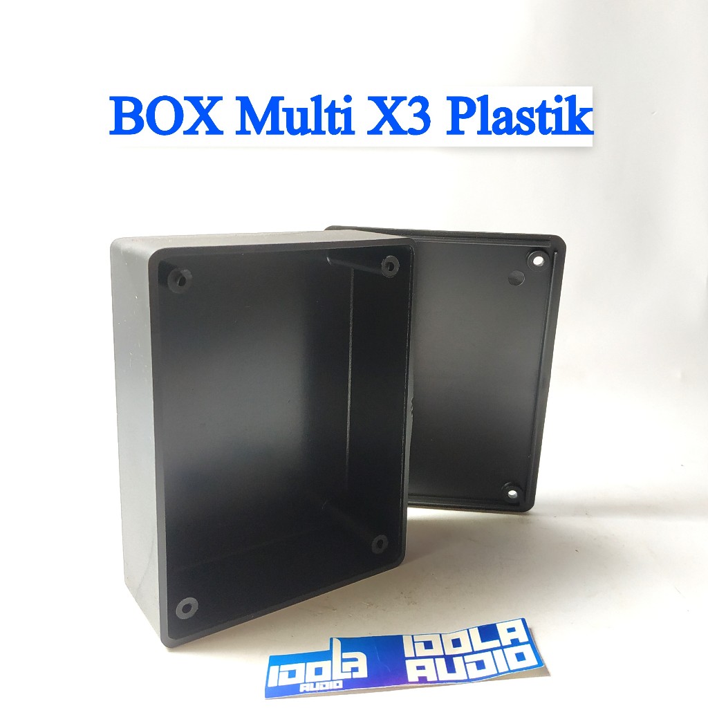 BOX Multi X3 Plastik Tebal Ruang 2.7 cm | Box Multi Plastik Hitam