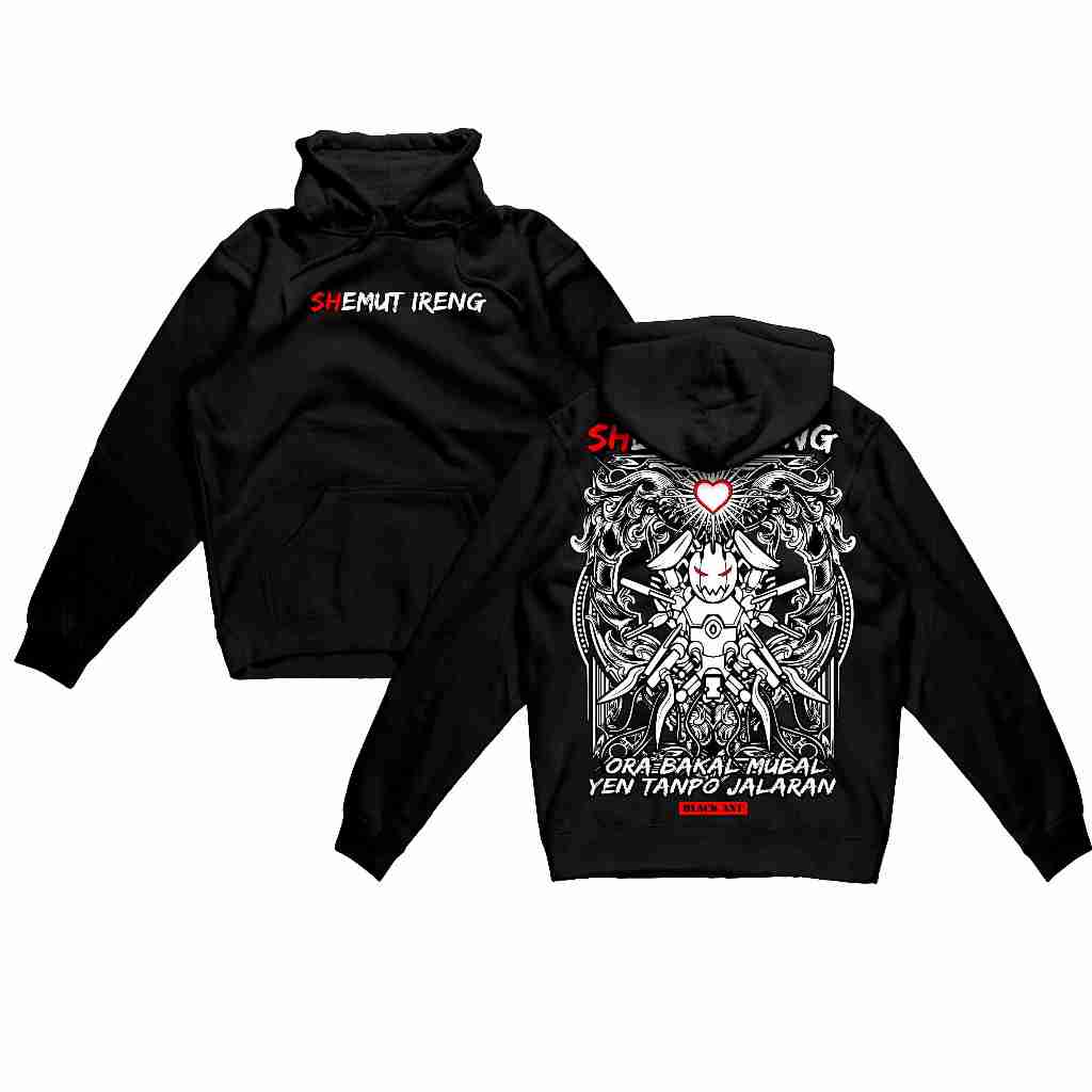 Hoodie PSHT SEMUT IRENG Hudi TERATE Hoodie Jumper Pria wanita SEMUT IRENG Bahan Katun Fleece Tebal K