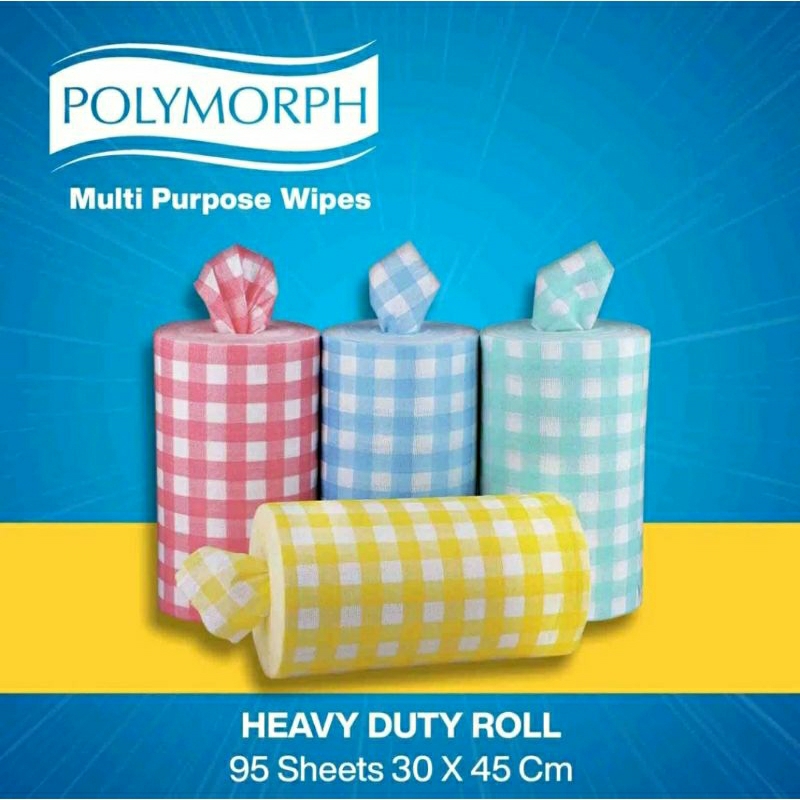 POLYMORPH HEAVY DUTY ROLL 30CmX45Cm LAP SERBAGUNA LAP KAIN BISA DICUCI DIPAKAI KEMBALI
