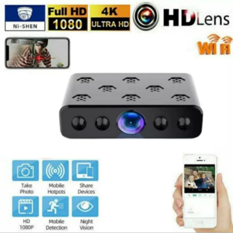 CCTV Mini Nirkabel HD 1080P Kamera Pengintai Camera Rahasia IWFcam