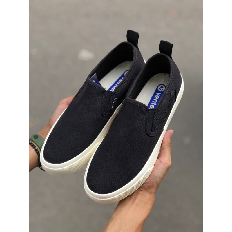 Original 100% Sepatu Ventela Icon Black White- Ventela Original - Sneaker Ventela Pria Wanita