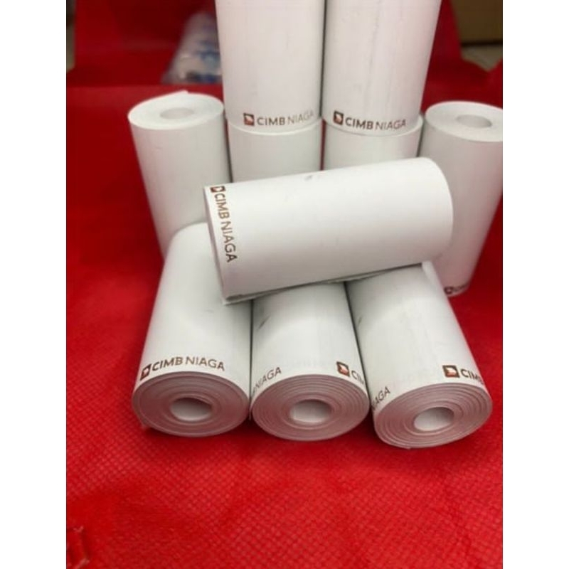 

kertas thermal logo cimb 58x30mm 10 RoLL