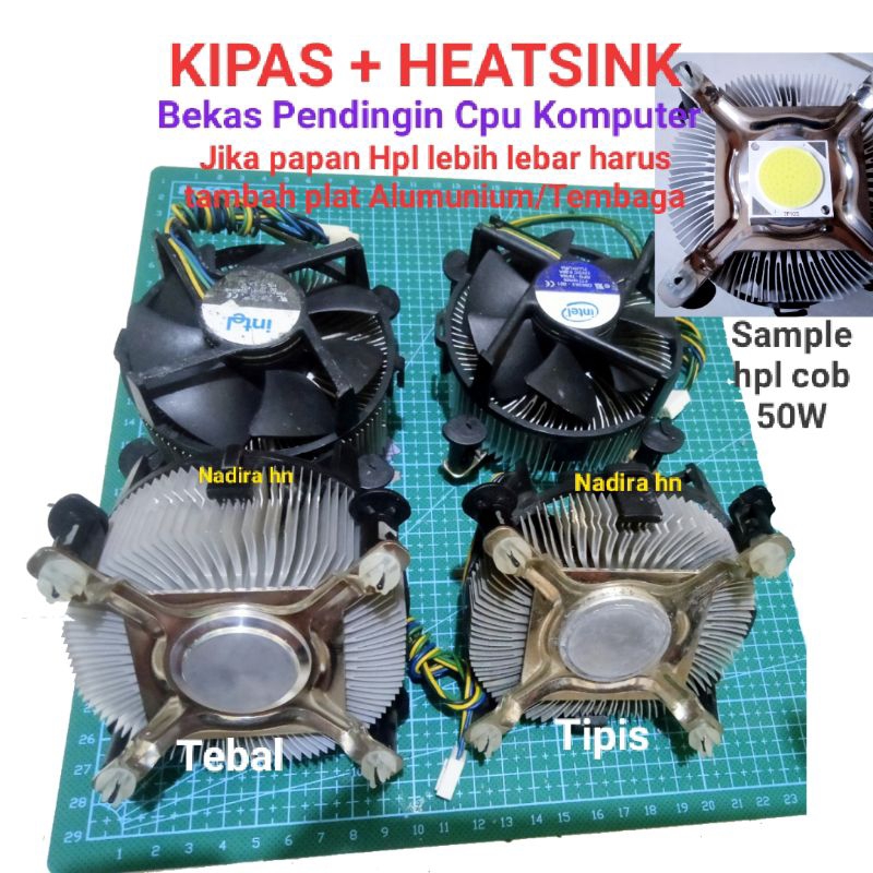 Cover Pendingin LED fan heatsink 12V, bekas pendingin cpu komputer