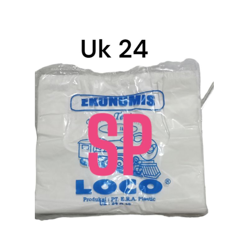 Kantong Plastik LOCO putih Ekonomis 24
