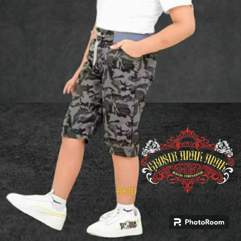 CELANA PENDEK ARMY. CELANA PENDEK LORENG.CELANA PENDEK ANAK ANAK. UKURAN 3THN-12THN