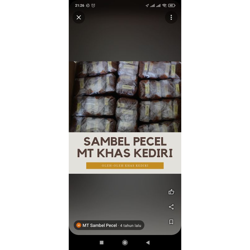 

sambel pecel khas kediri 500 gram