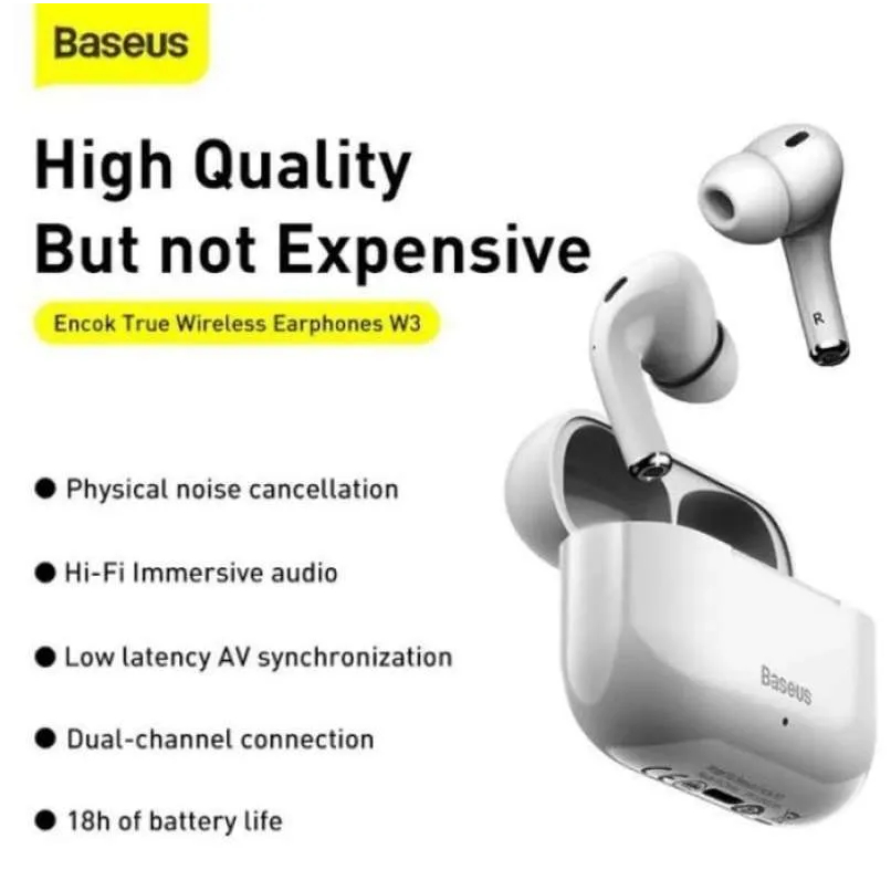 Baseus TWS Encok True Wireless Earphones W3 Purple