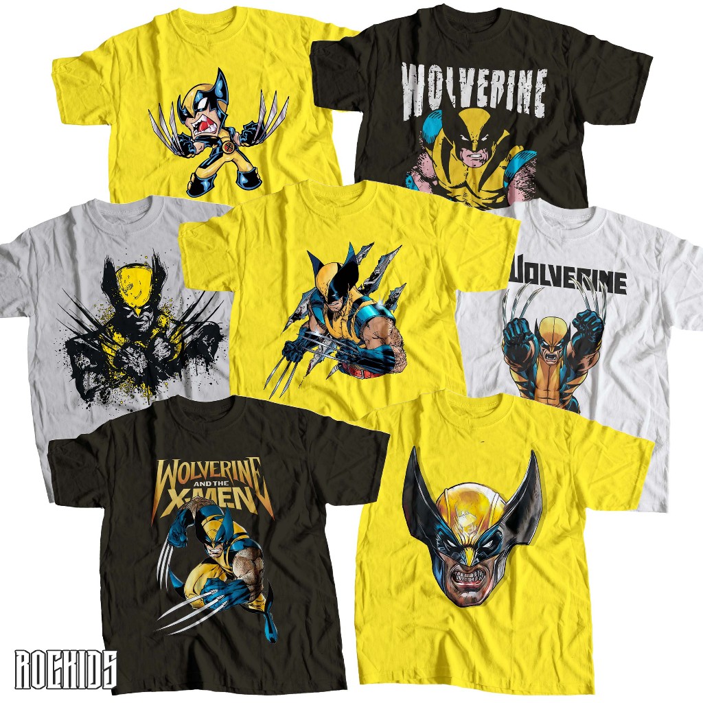 wolverine - kids wear - kaos anak wolverine - kaos wolverine anak -wolverine tshirt kids - wolverine
