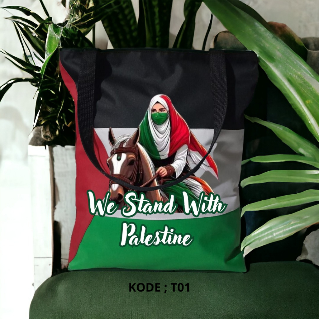 Tas Tote Bag Wanita Ekslusive Palestina kode T01
