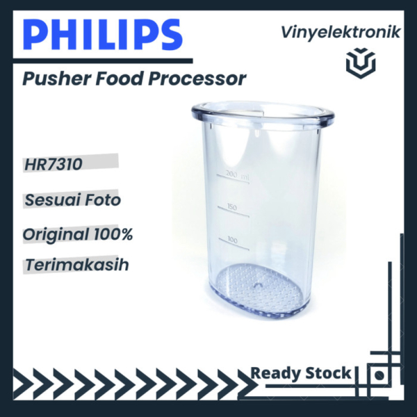 Philips Pusher / Pendorong Tutup Food Processor HR7310 / HR-7310 Ori Berkualitas