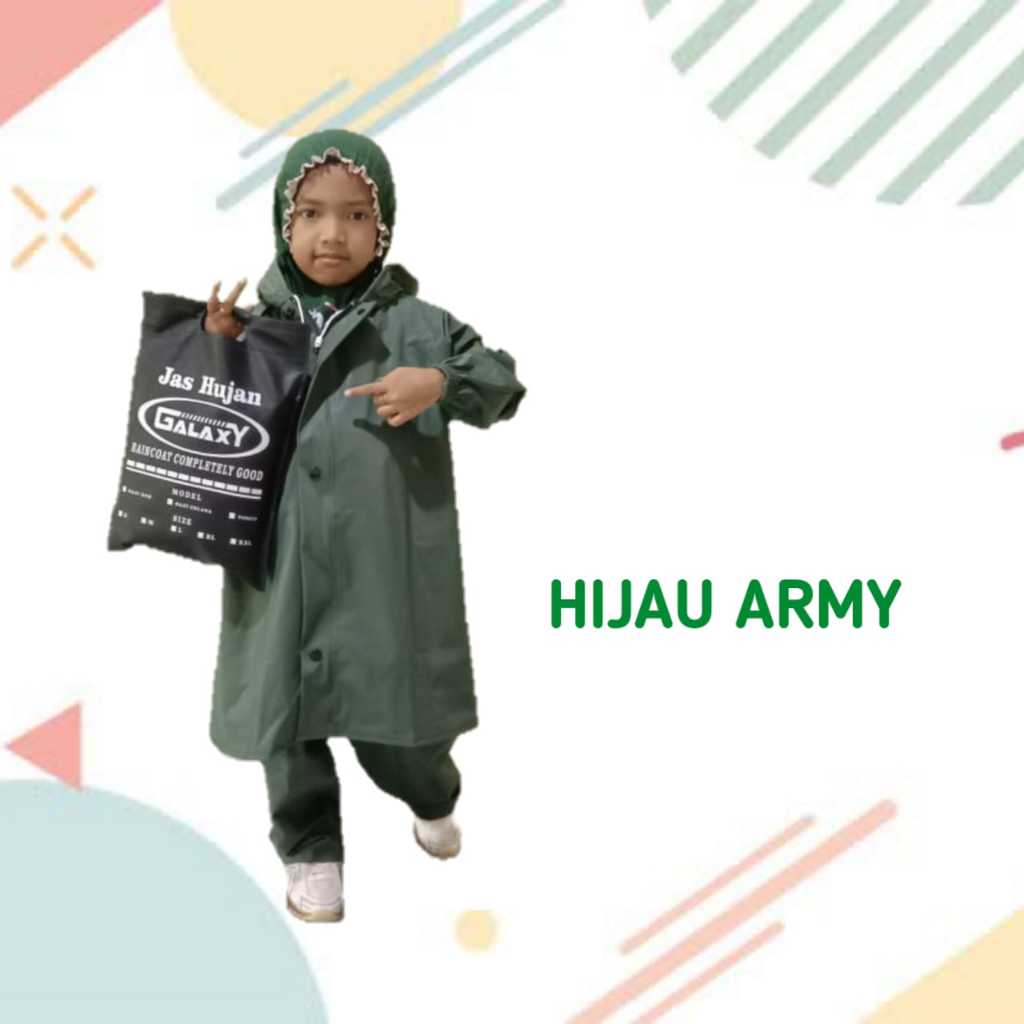 JAS HUJAN RAINCOAT MANTEL Anak anak karakter Hoodie Pria Wanita elastis Anti REMBES by GALAXY