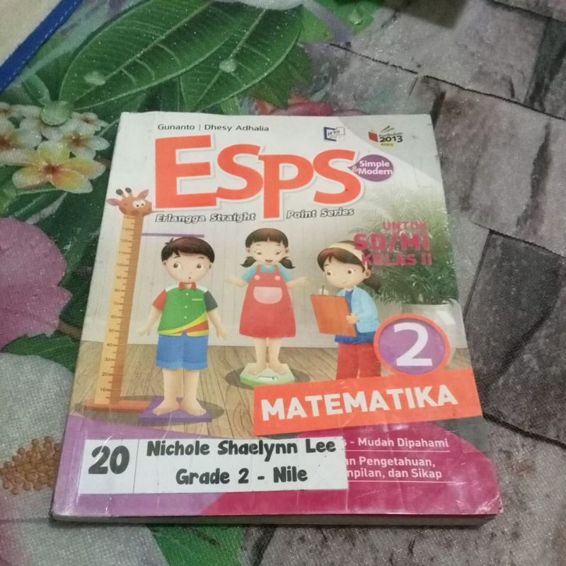 BUKU ORI ESPS MATEMATIKA KELAS 2 SD PENERBIT ERLANGGA EDISI REVISI