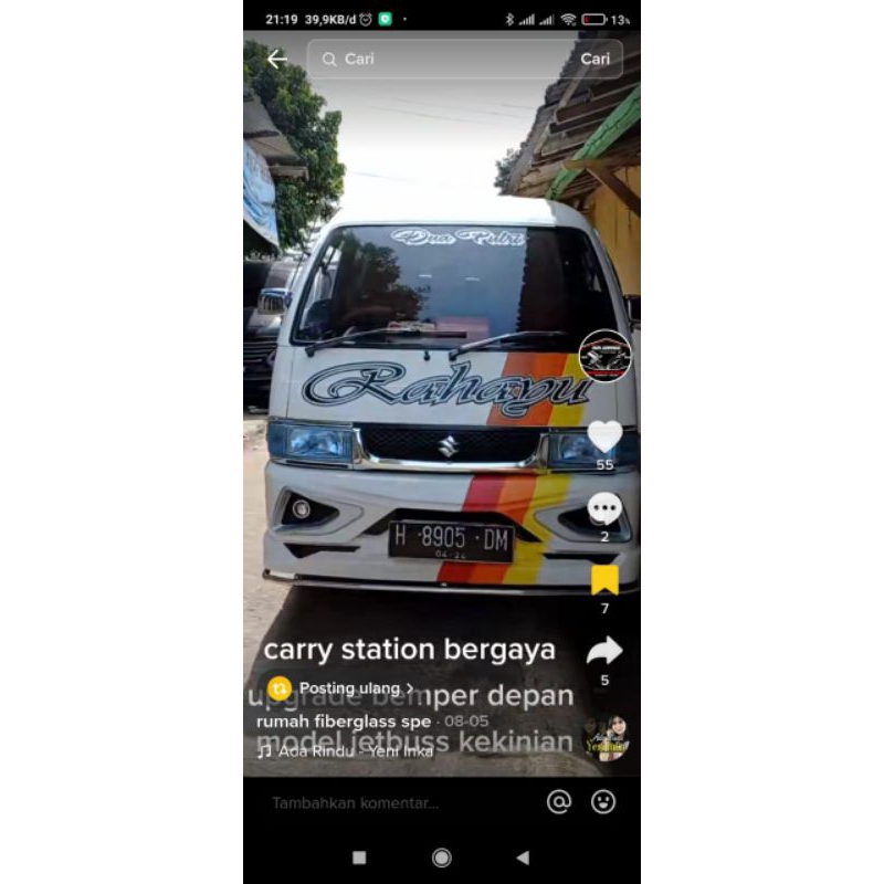 bmper carry model poglamp, sigra dan jb3+lampu