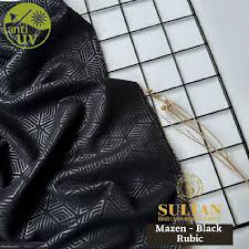 50 Cm Mazen Anti UV Embos Rubic 2 Varian Warna Sultan Original (Rebranding Marzan Anti UV)
