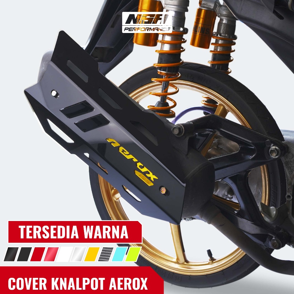 COVER KNALPOT AEROX OLD DAN NEW TUTUP KNALPOT AEROX 155 TAMENG KNALPOT AEROX 155 OLD COVER KNALPOT A