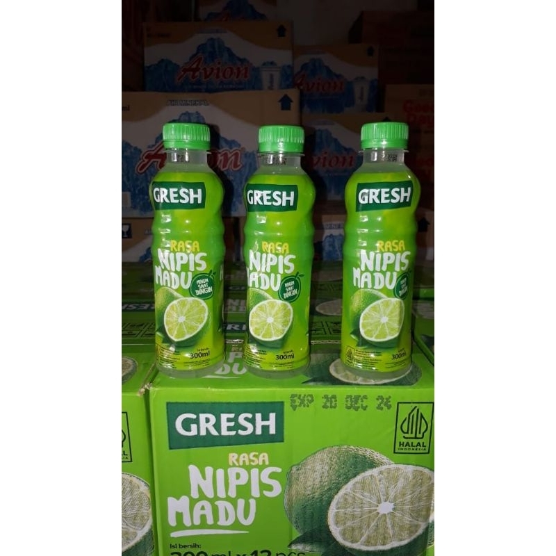 

Gresh Honey Lime Nipis Madu 300ml 300 ml isi 12 via Grab / Gojek