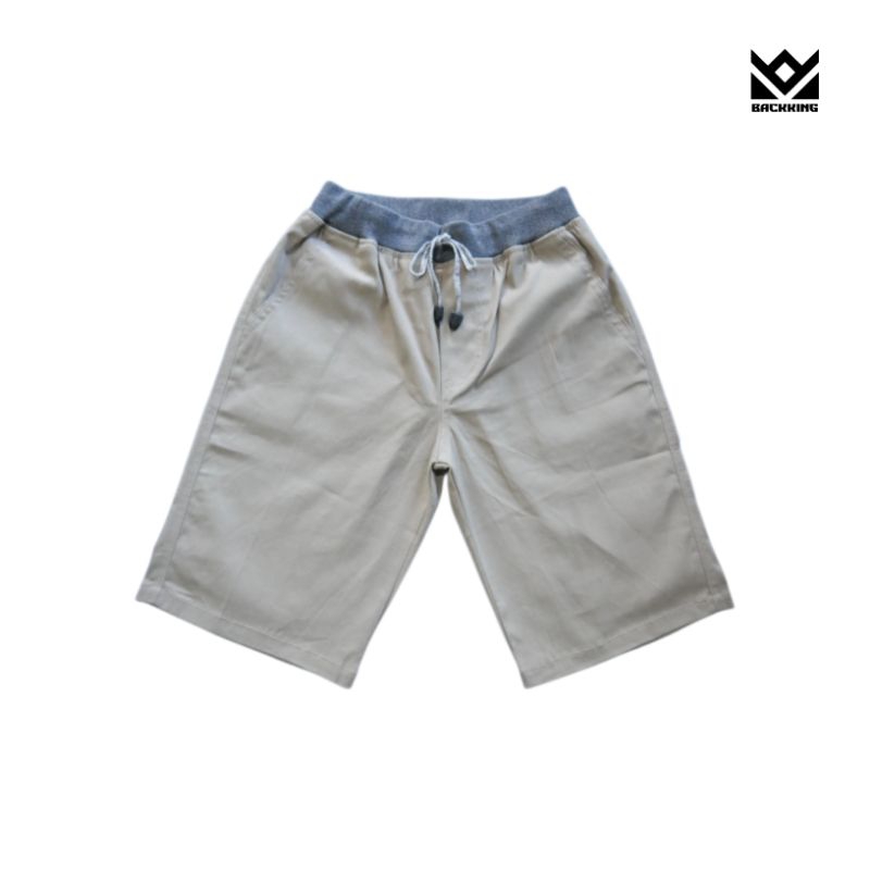 BACKKING Chinos Pendek RIB Short Pants Celana Pendek Pria Chino Casual Pants Distro Boxer Pria Kolor