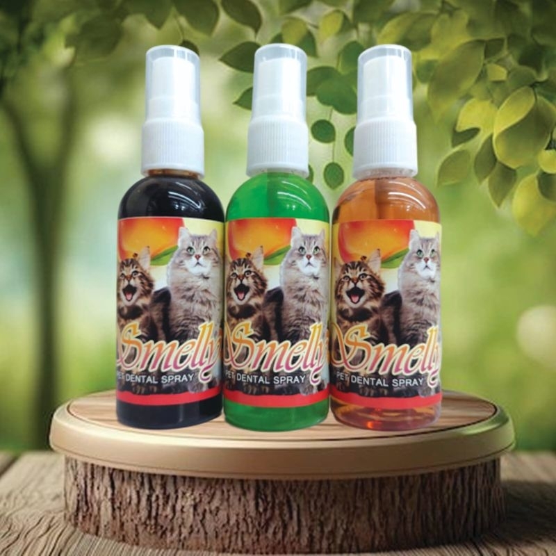 SMELLY 60 - Parfum Mulut Kucing Penghilang Bau Mulut Kucing Nafas Bau Pewangi Kucing