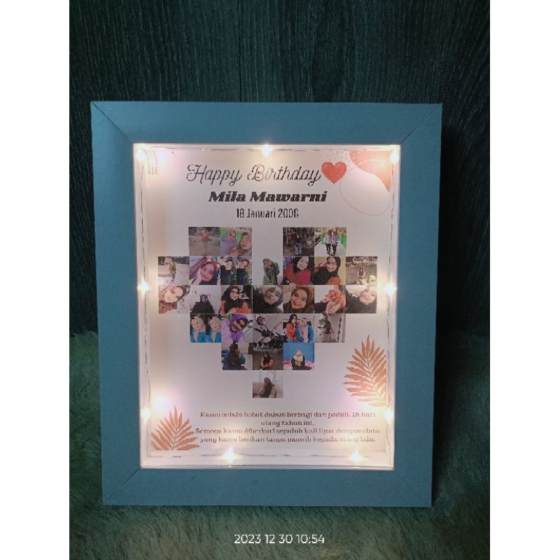 Kado Unik Custom - Pop Up Frame ukuran bingkai 10r