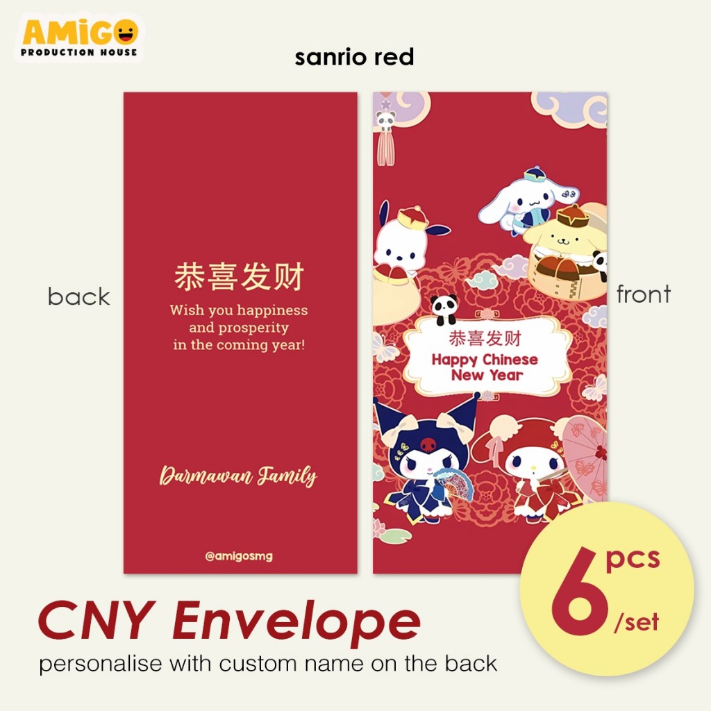 

Angpao Imlek Sanrio Edition Amplop Sincia 2025 Angpao Custom Premium