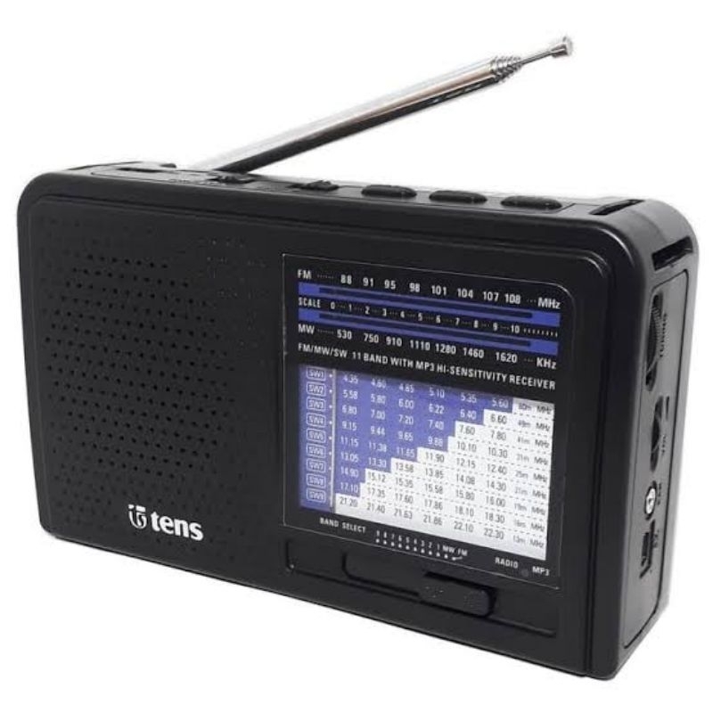 RADIO TENS TSR 823 TSR823 MICRO SD USB MP3 RECEIVER 11 BANDS BAND WORLD RECIVER HIGH SENSITIVITY LED