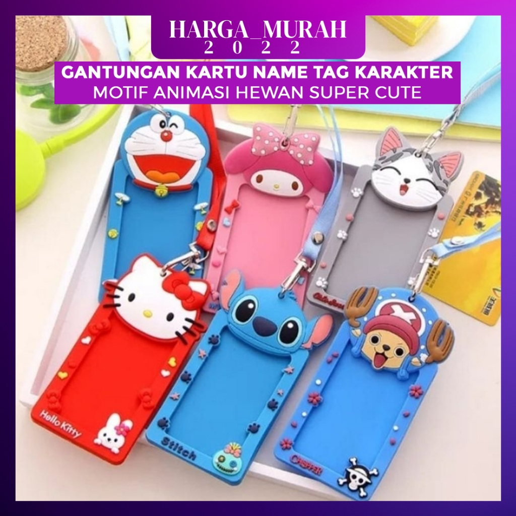 

GANTUNGAN KARTU NAME TAG KARAKTER MOTIF ANIMASI HEWAN SUPER CUTE