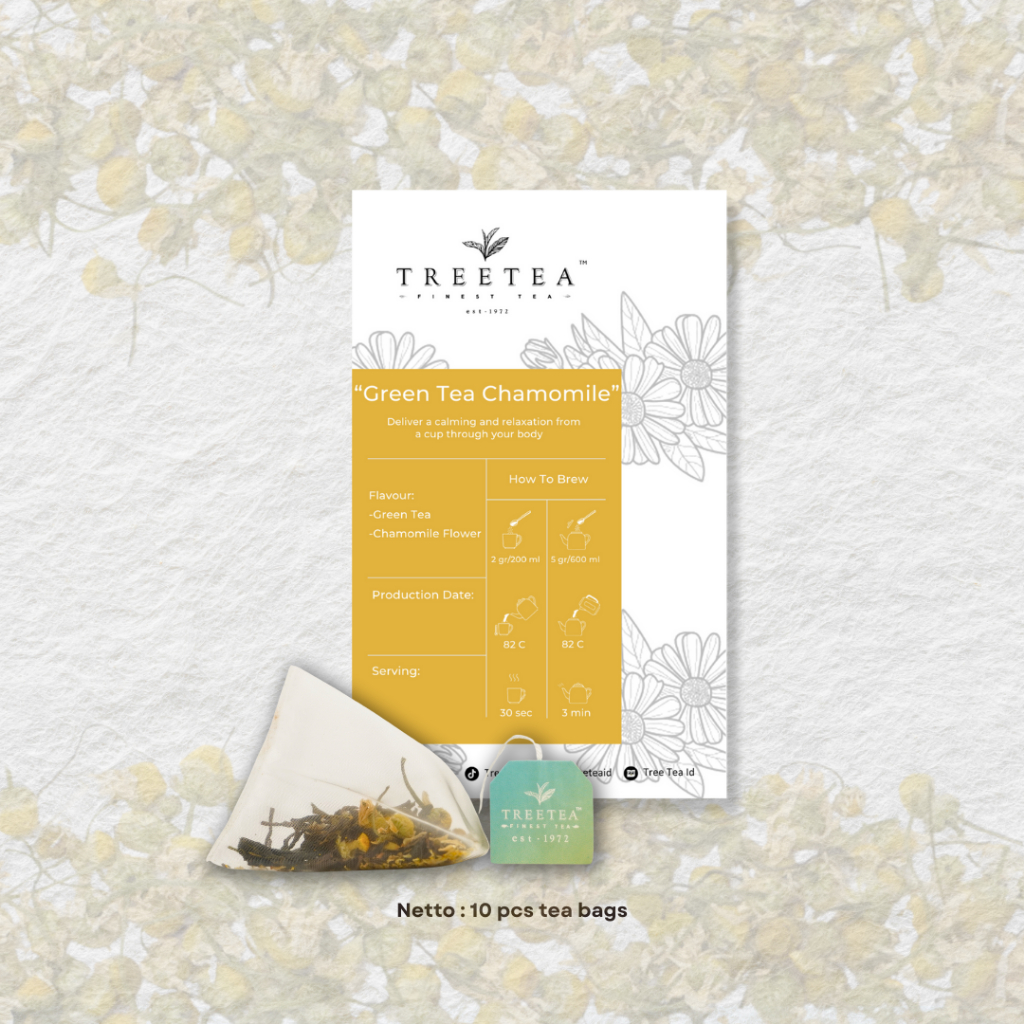 

GREEN TEA CHAMOMILE - TreeTea Tea Bags Chamomile Flavour