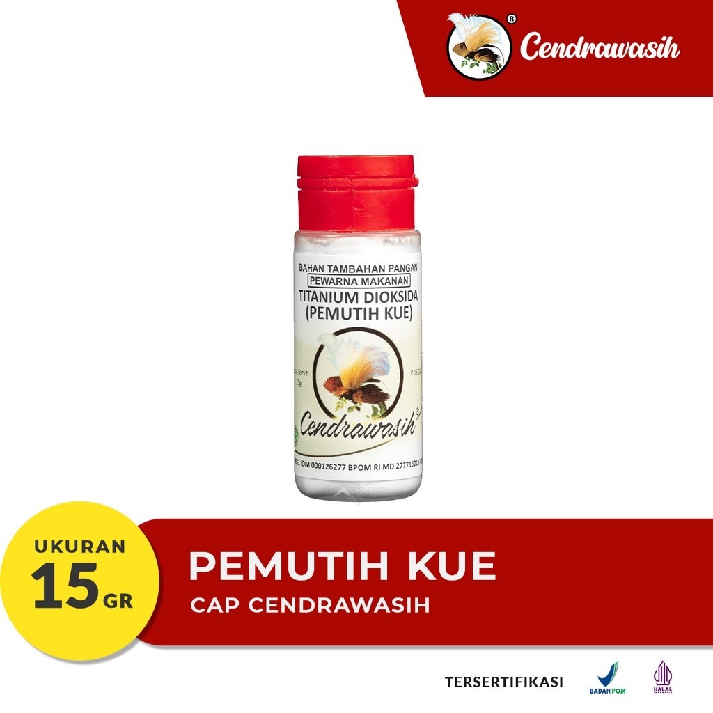 

Pemutih kue Cendrawasih pengawet makanan 15 gram