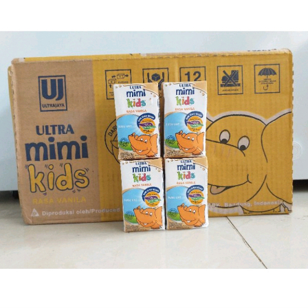 

SUSU ULTRA MIMI KIDS RASA VANILA 125ML 1 KARTON/DUS ISI 40