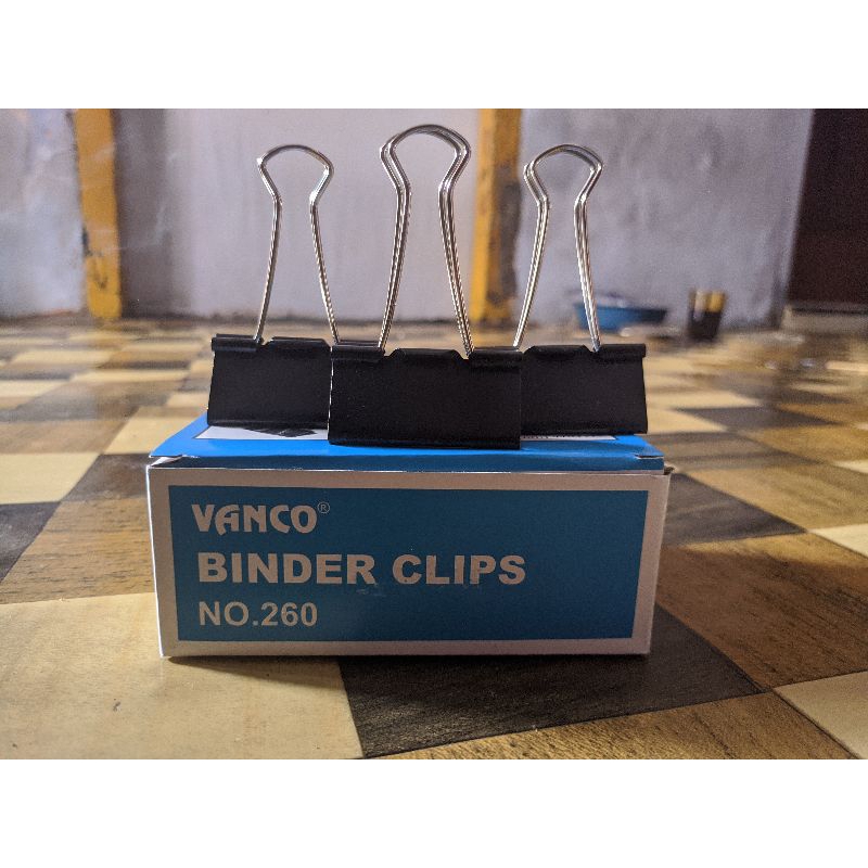 

VANCO BINDER CLIPS NO. 260 PENJEPIT 1 dos/pak /2" (51mm) WIDTH