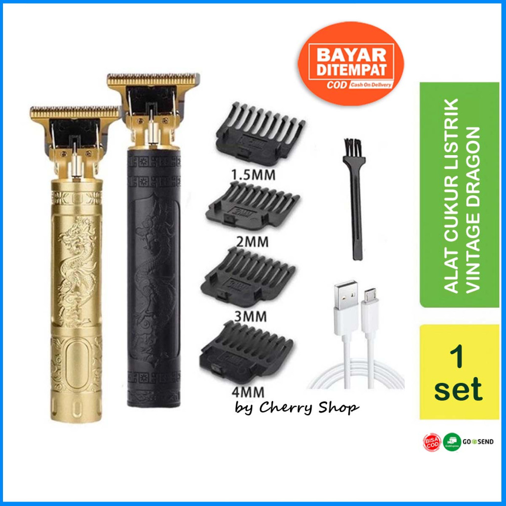 VINTAGE Alat Cukur Rambut /Alat cukur kumis /Alat cukur jenggot naga dragon Pisau Cukur Elektrik Pem