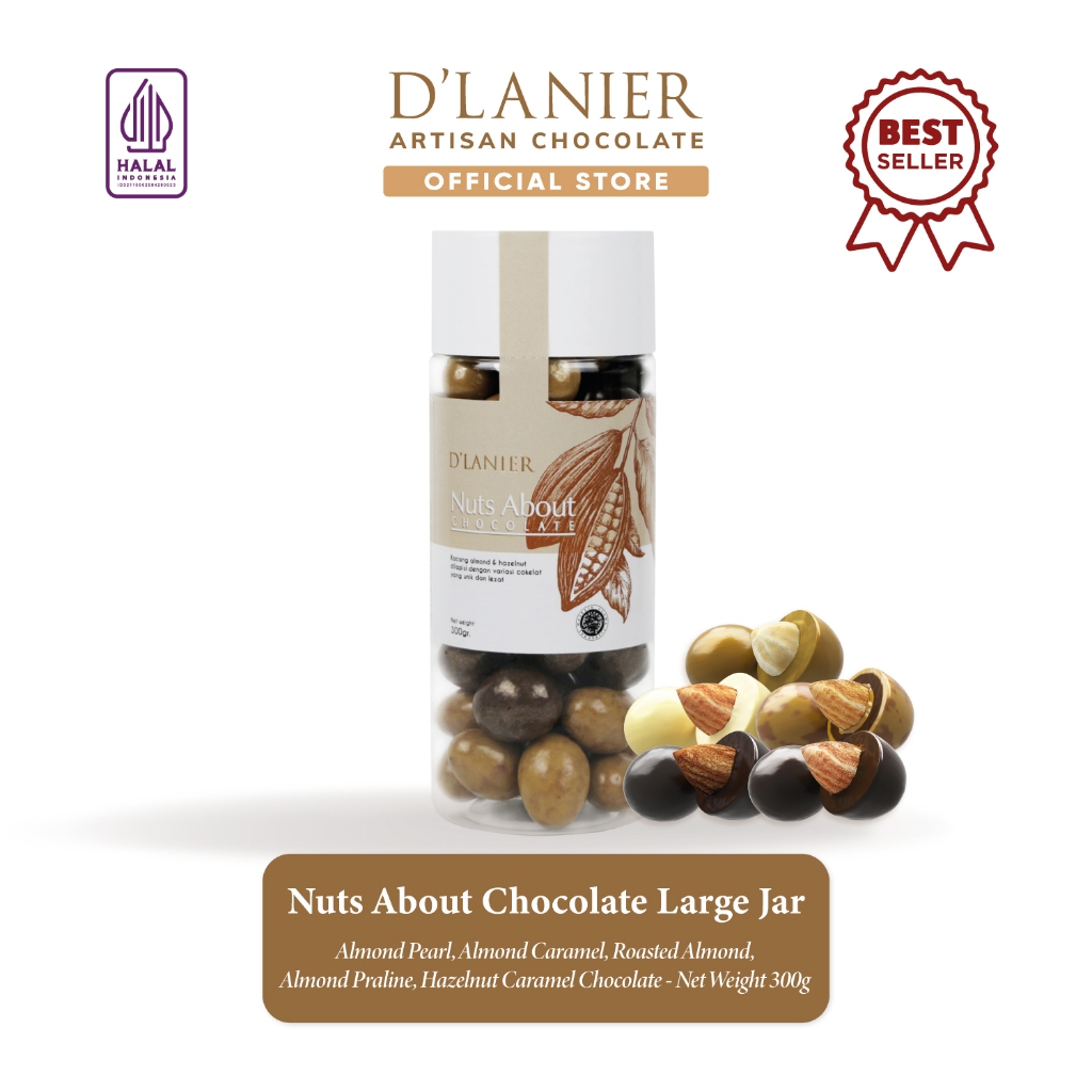 

D'Lanier Nuts About Chocolate - 300 gr (Large Jar)