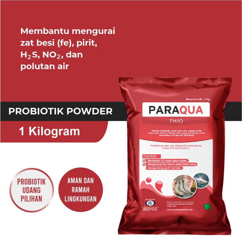 

Pengurai Besi Pirit Pada Air Tambak - PARAQUA THIO (1 kg)