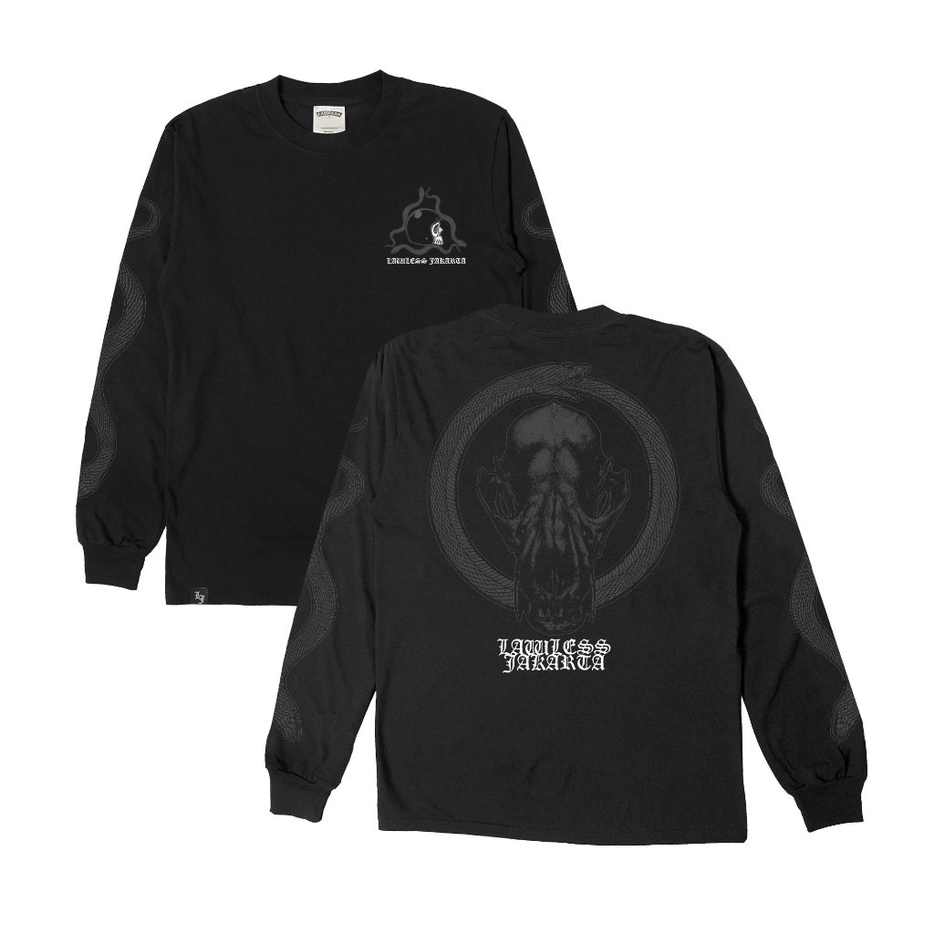 Lawless Jakarta - Wolf Ouroboros Longsleeve - Black