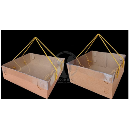 OX MKA TRANSPARAN / BOX MIKA HANDLE TALI / KOTAK KUE MIKA / BOX MAKANAN / BOX PACKAGING / MIKA MAKAN