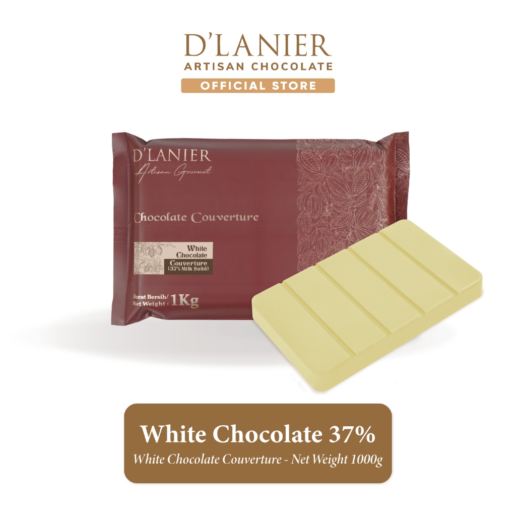 

D'Lanier White Chocolate Couverture (37% Milk Solid) - 1 kg