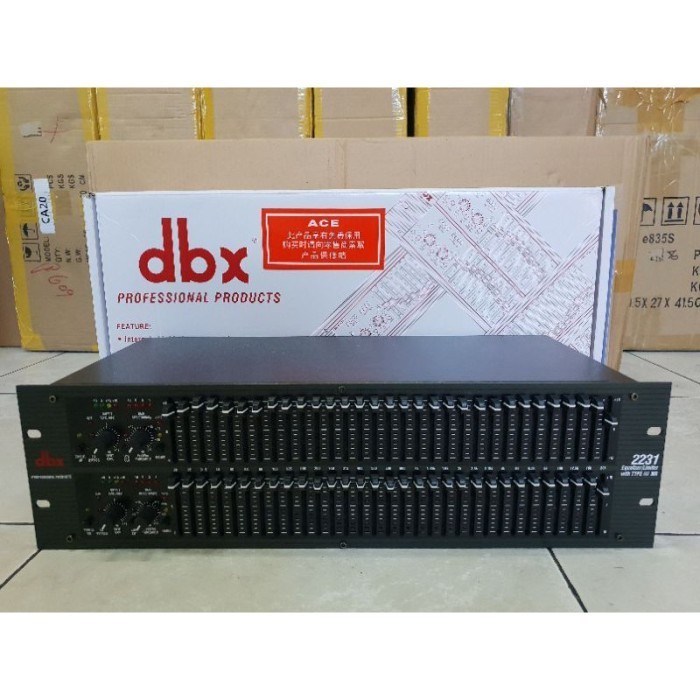 Equalizer DBX2231 DBX 2231 Grade A  MAKRO 2 x 31 Channel Dual Channel Equalizer DBX Graphic 3U ORI