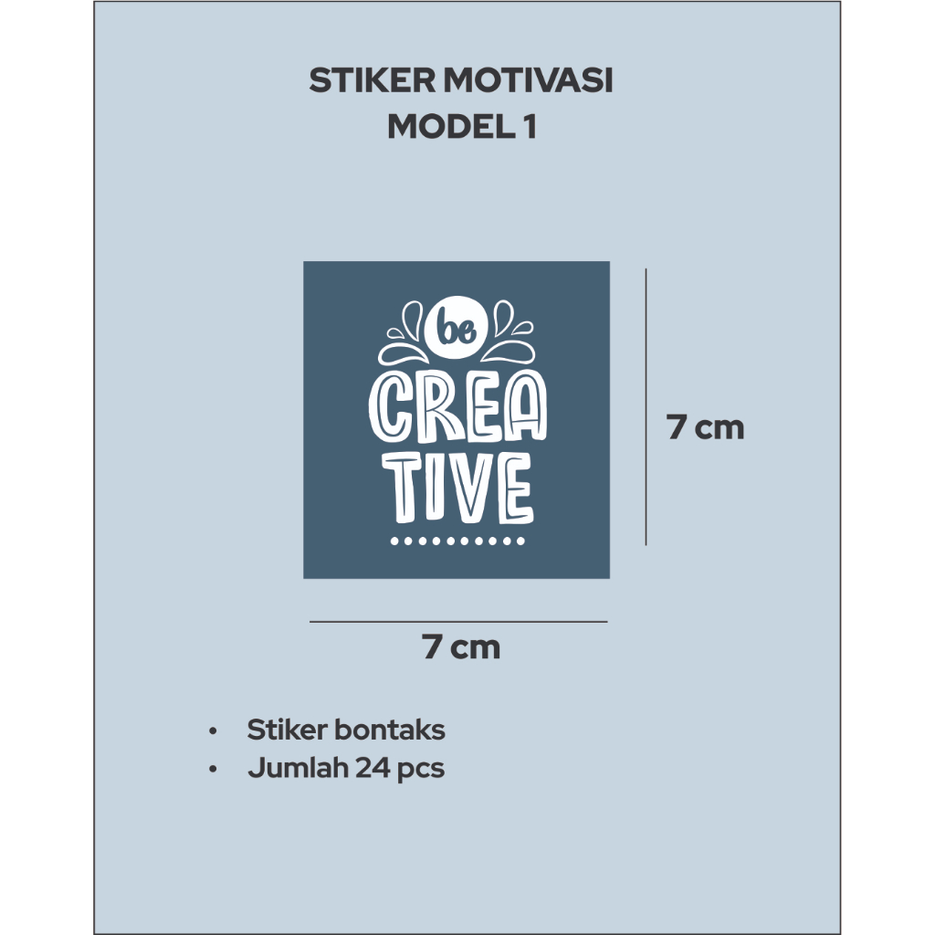 

Stiker Motivasi Lettering